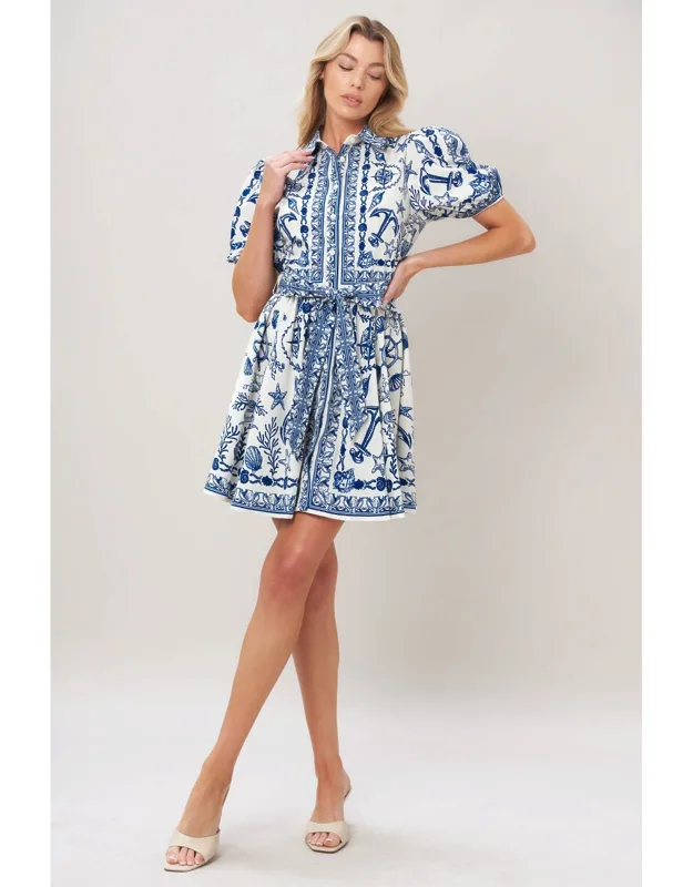 Island Pulse Woven Mini Dress