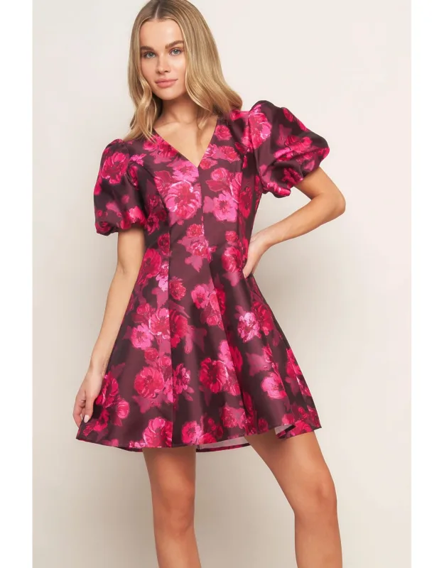 Bloom Rhapsody Woven Mini Dress