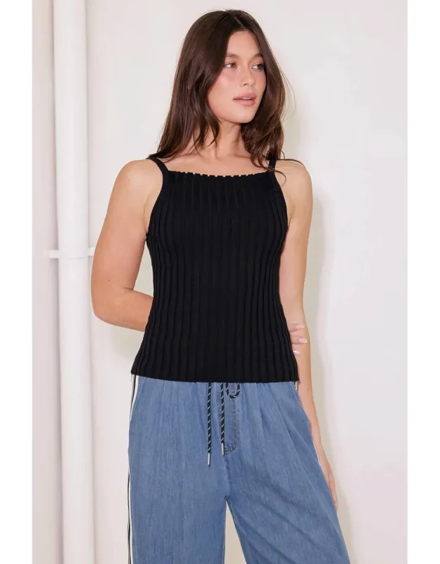 Bit Of Sunshine Sweater Knit Tank Top