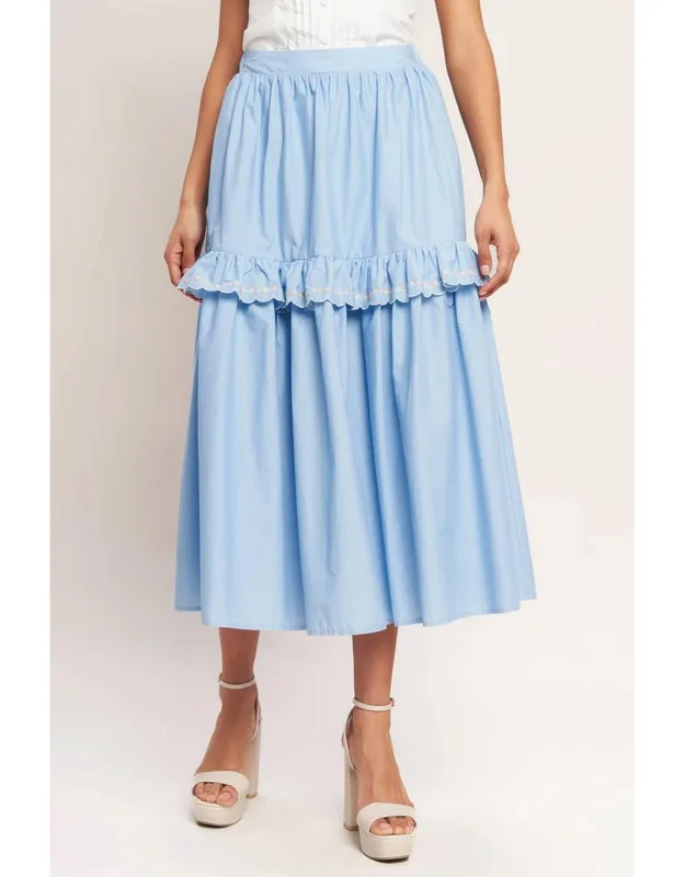Woven Midi Skirt
