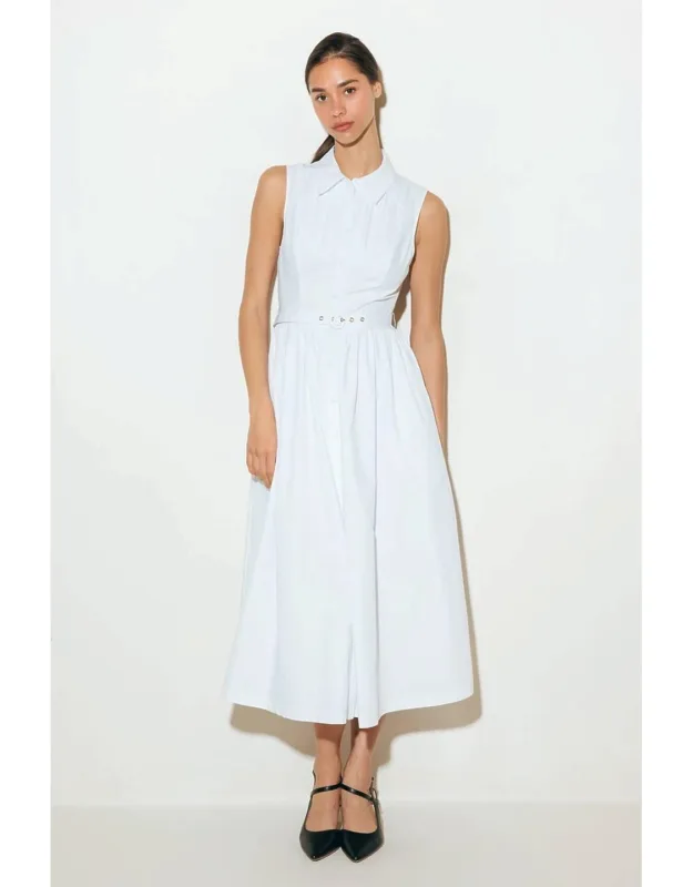 Nue Ease Woven Midi Dress