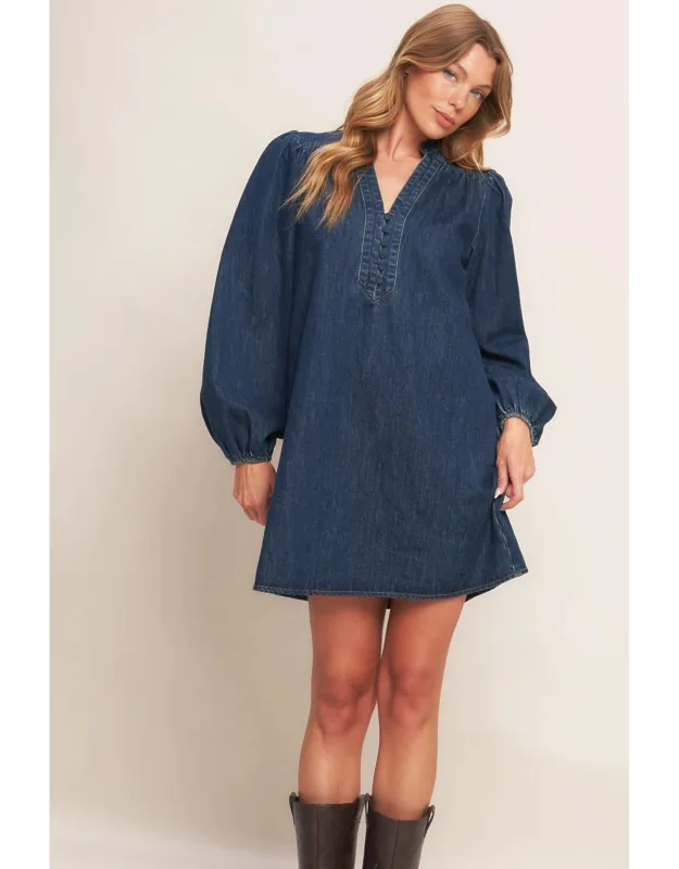 Canyon Breeze Denim Dress