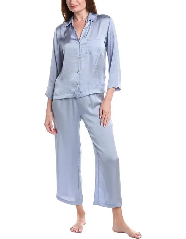 2pc Ashley Icon Notch Pajama Set