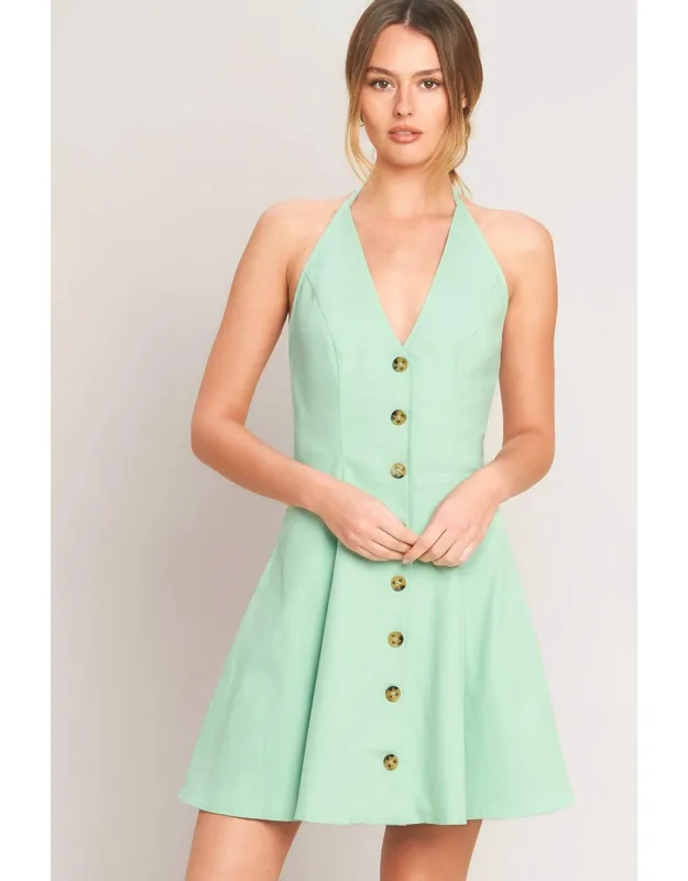 Lovely Charm Woven Mini Dress