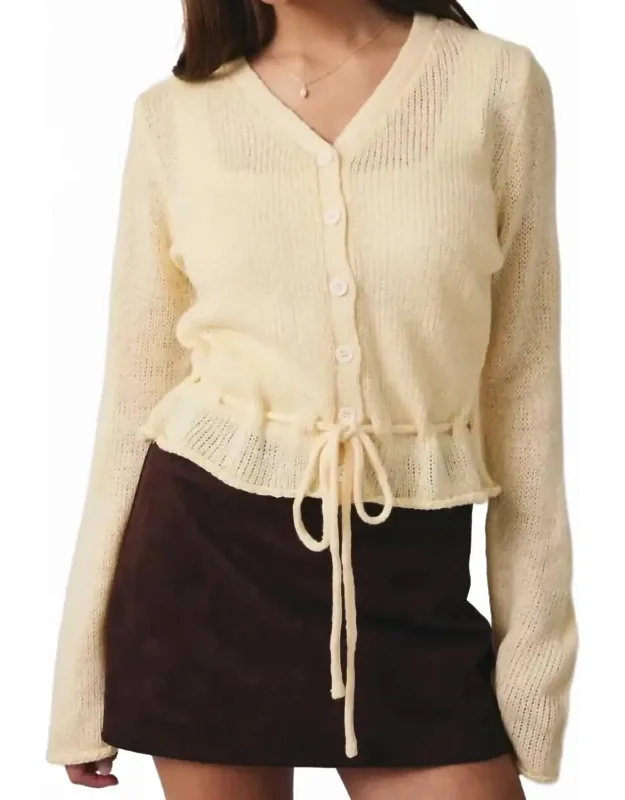 Peplum Cardigan
