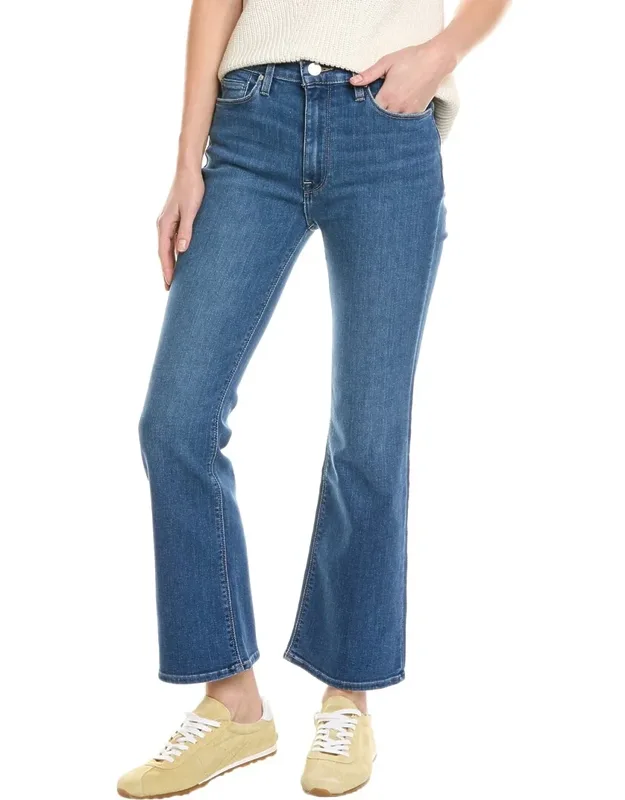 High-rise Bootcut Crop Jeans