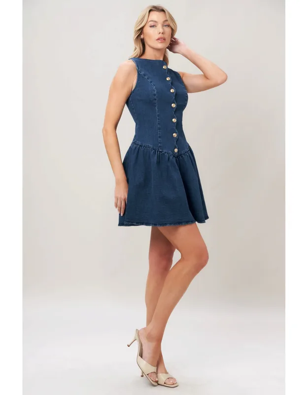 Modern Sweet Denim Mini Dress