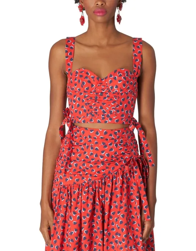 Thick Strap Corset Cropped Bodice Top