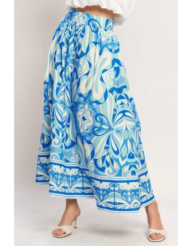 Woven Full Midi Skirt