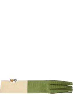 Poireau Leather Clutch