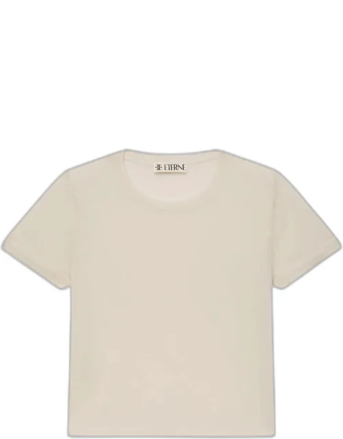 Cashmere Cropped T-shirt