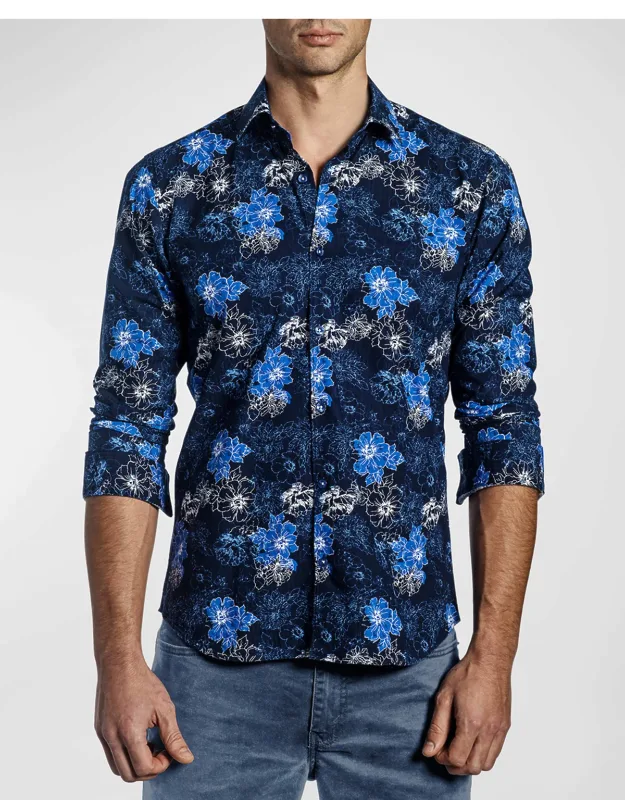 Floral Button-down Shirt