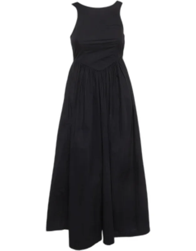 Cotton Sleeveless Midi Dress