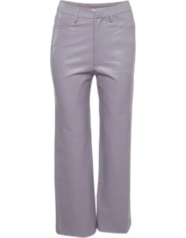 Leather High Waist Rotie Pants