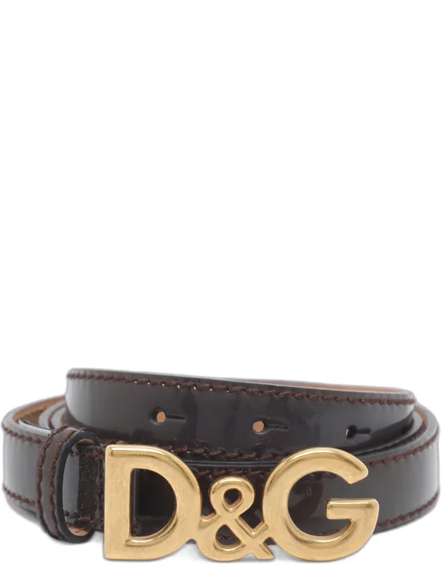 Dg Logo Buckle Belt