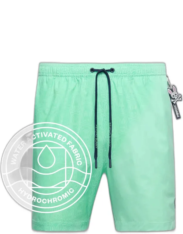 Samos Hydrochromic Printed Swim Trunk 6"