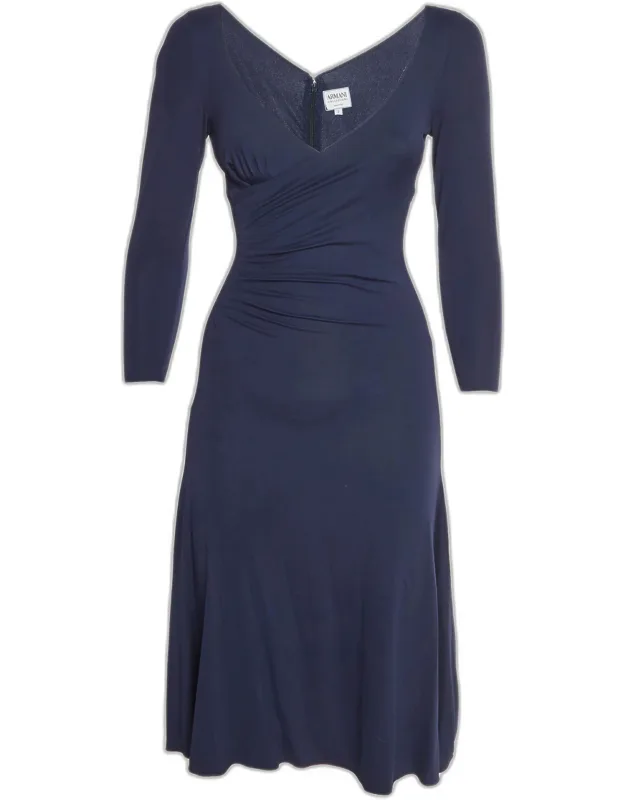 Jersey Draped Maxi Dress