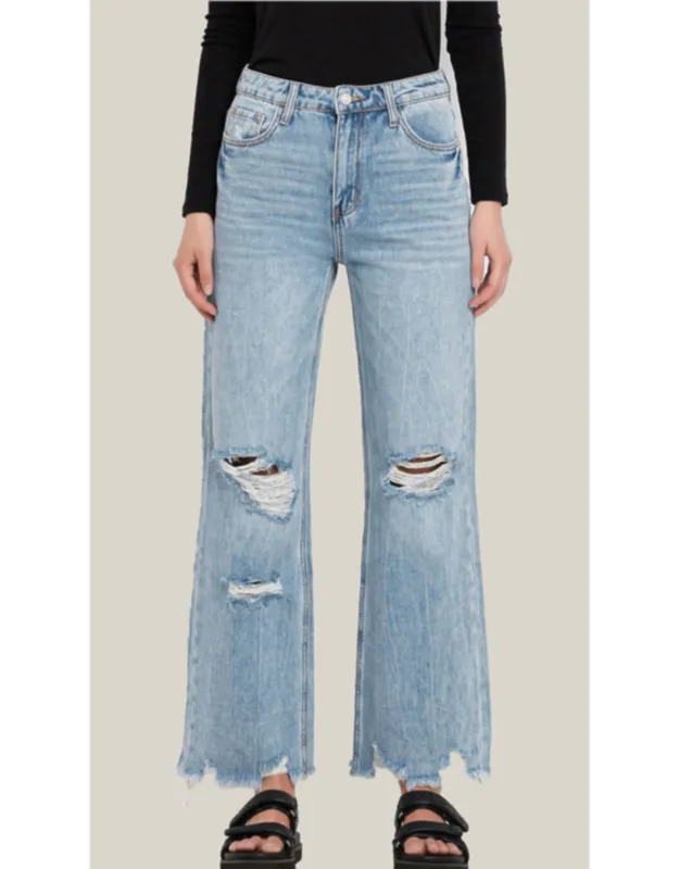 90's Vintage Super High Rise Flare Jeans