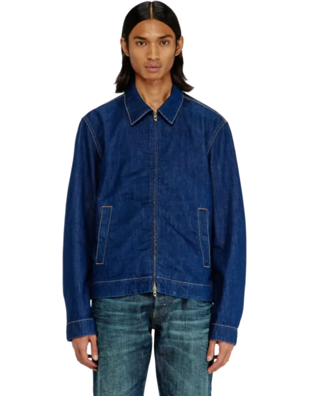 Coach Jacket In Rinse Denim