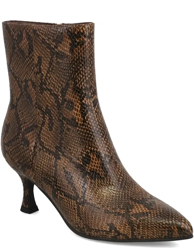 Ediva Snake Pointed Toe Boots
