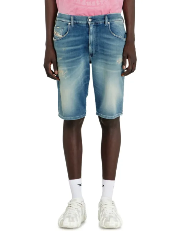 Chino Shorts In Jogg Jeans With Worn Finish