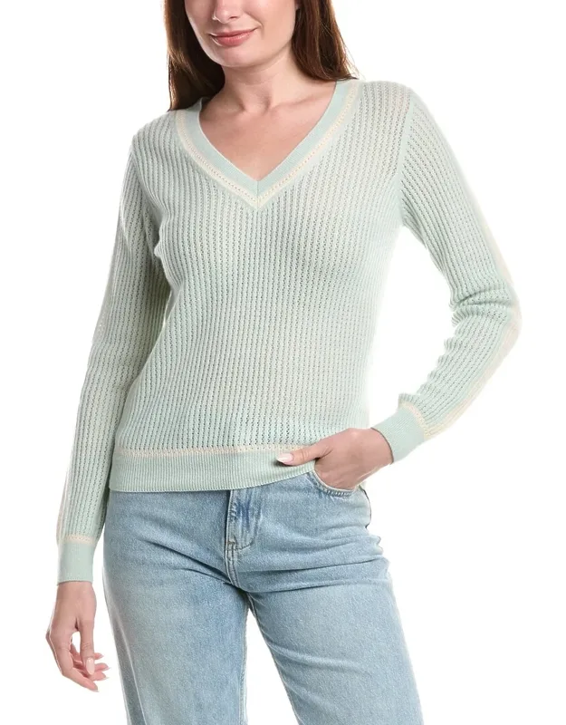 Flora Open Stitch Cashmere Sweater