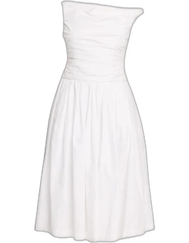A-line Poplin Midi Dress
