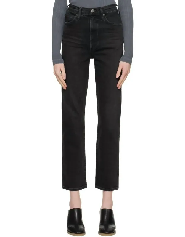 Pinch Waist Kick Flare Jeans