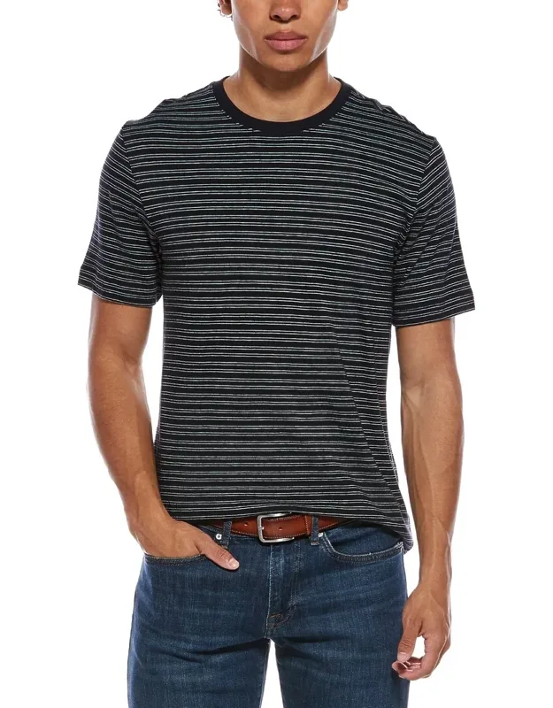 Stripe Loose Knit Crewneck T-shirt