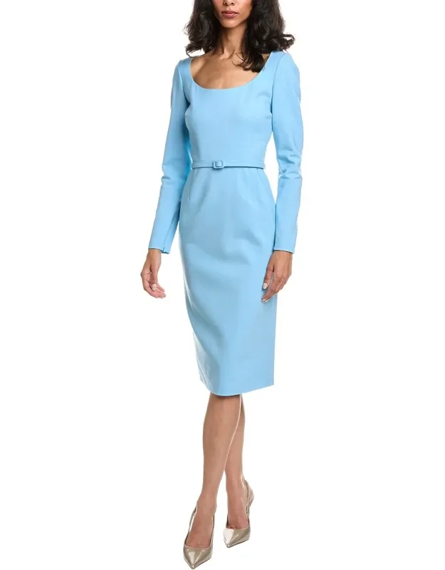 Scoop Neck Pencil Dress