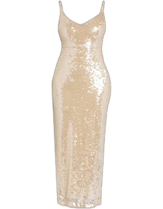 Sequined Maxi Dress