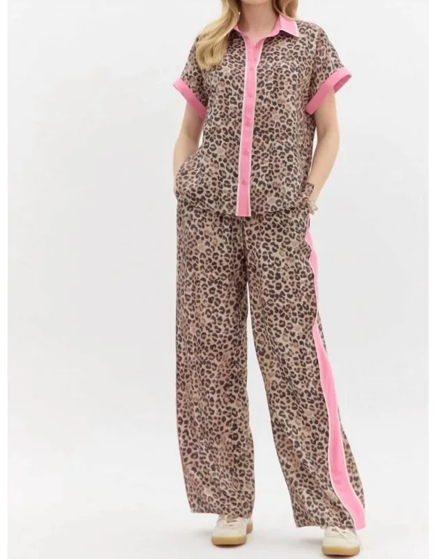 Lounge Pants In Leopard