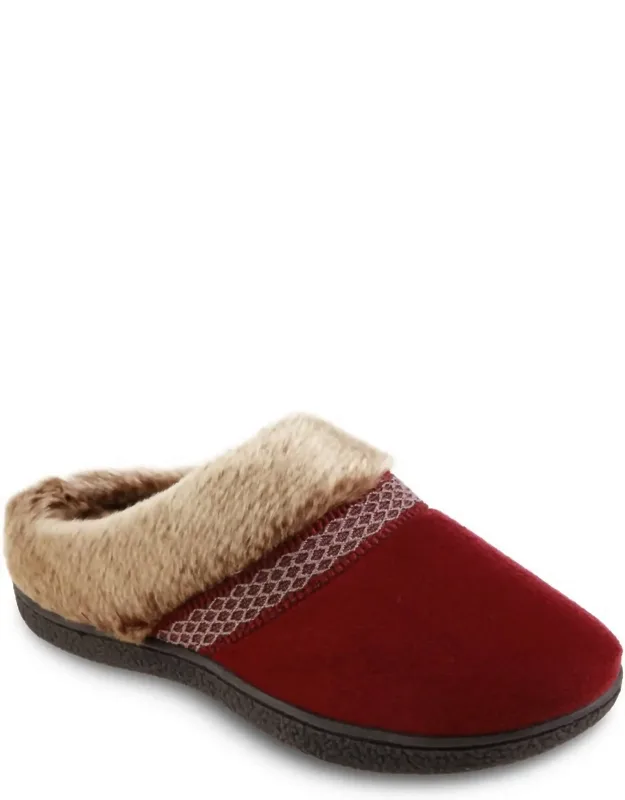 Microsuede Hoodback Slippers