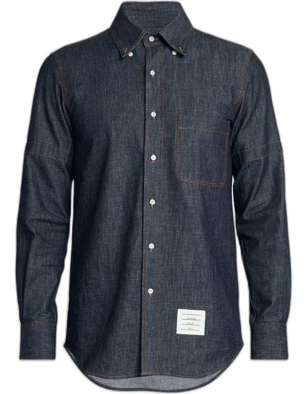 Selvedge Denim Button-down Shirt