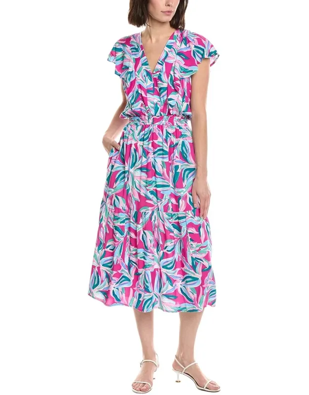 Ruffle Panel Maxi Dress