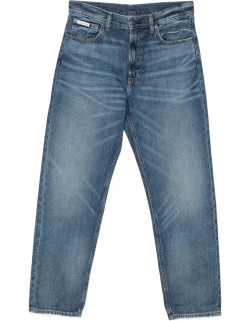 Logo-patch Whiskered Jeans