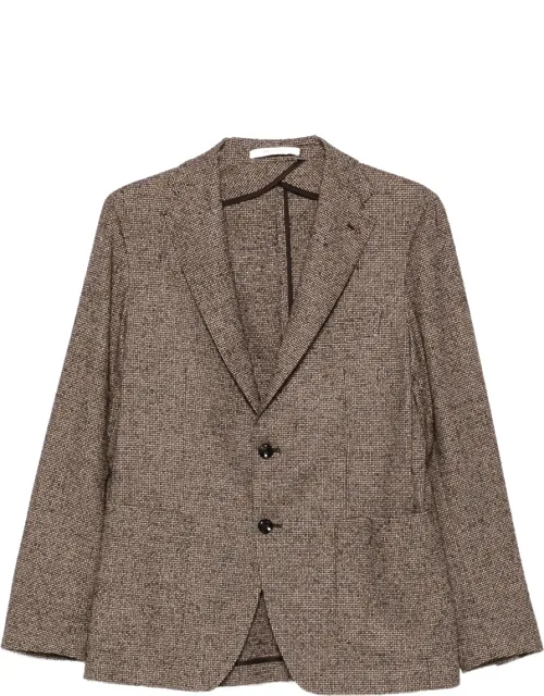 Textured Single-breasted Blazer