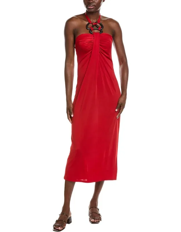 Solid Jersey Halter Dress