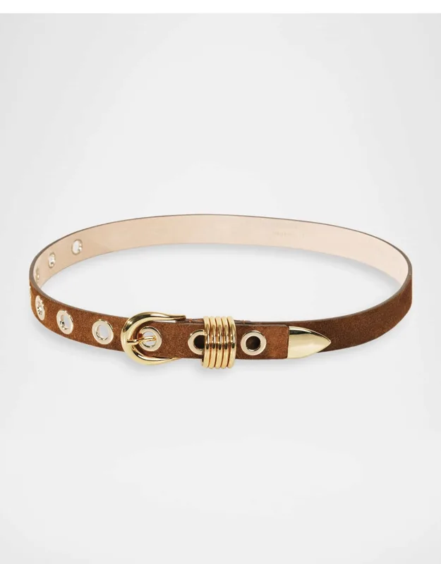 10 Rivet Suede Belt