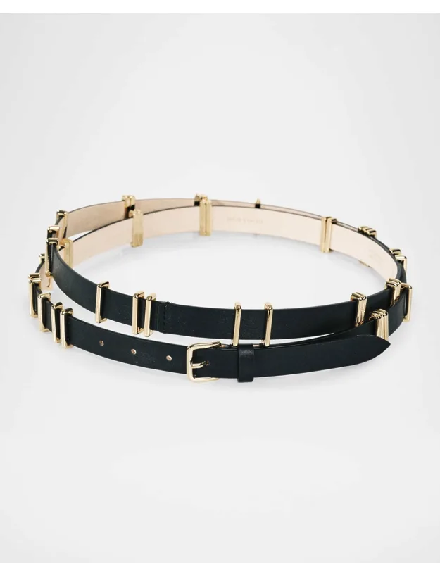 Richa 24k Gold & Leather Belt