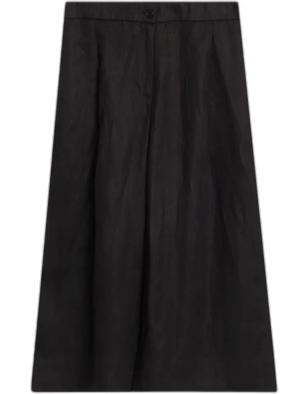 Pleated Organic Linen Culottes