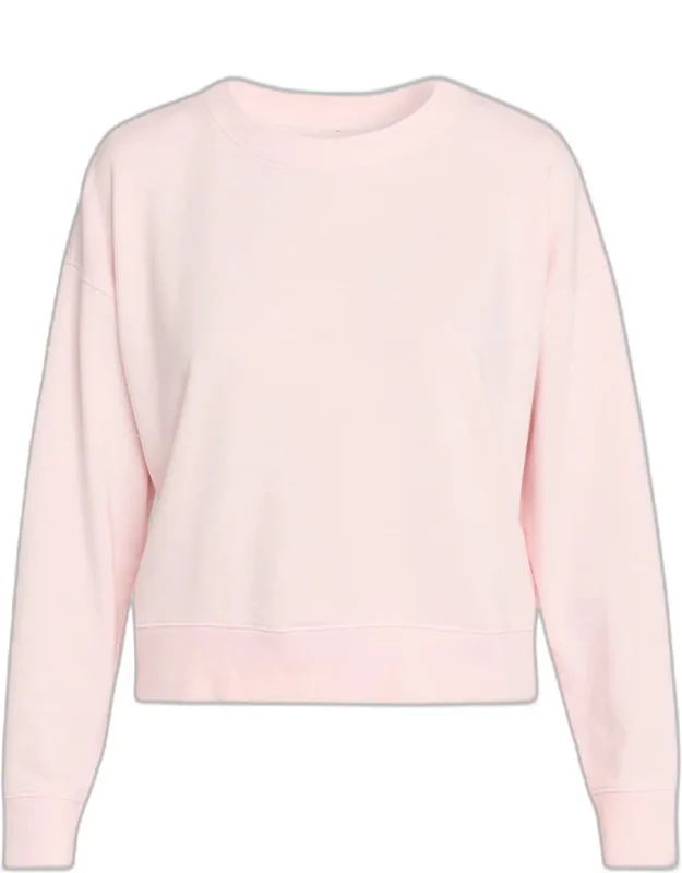 Cropped Organic Cotton Terry Sweatshirt