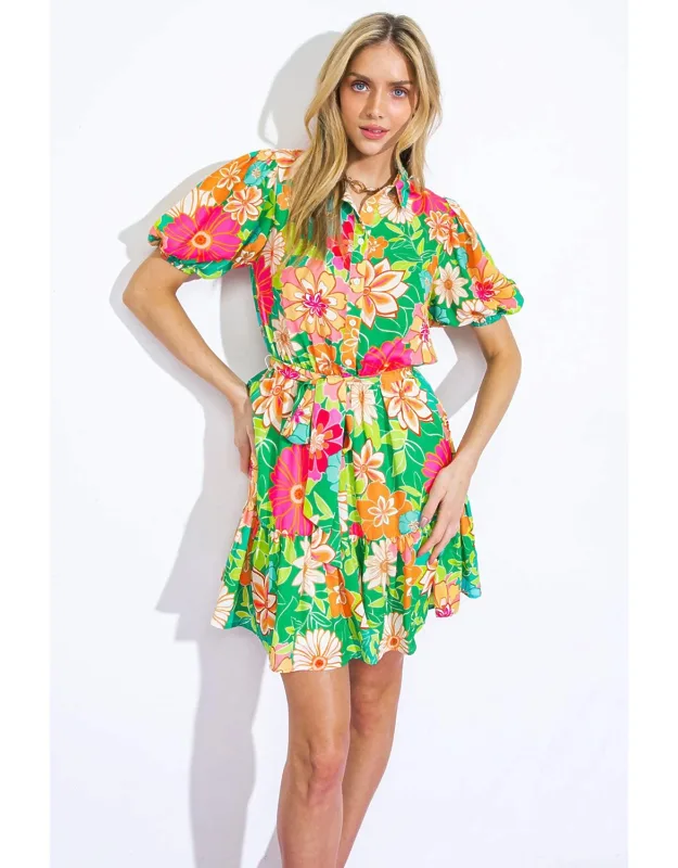 Swing Of Things Woven Mini Dress