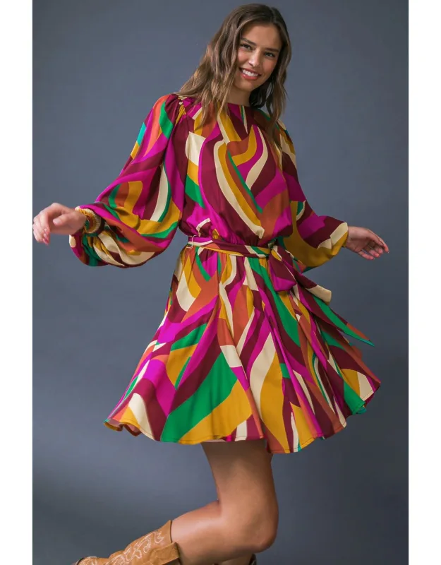 Keep On Moving Woven Mini Dress