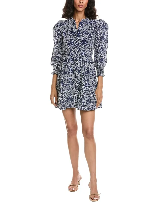 Embroidered Mini Dress