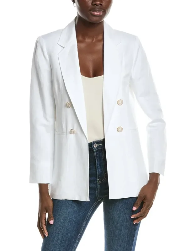 Linen-blend Blazer