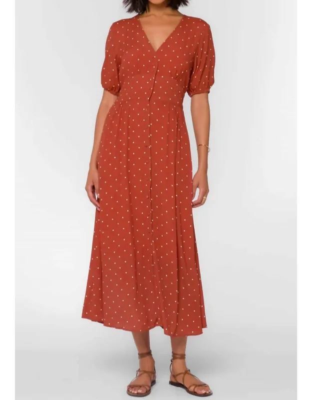 Dotted Short-sleeve Dress