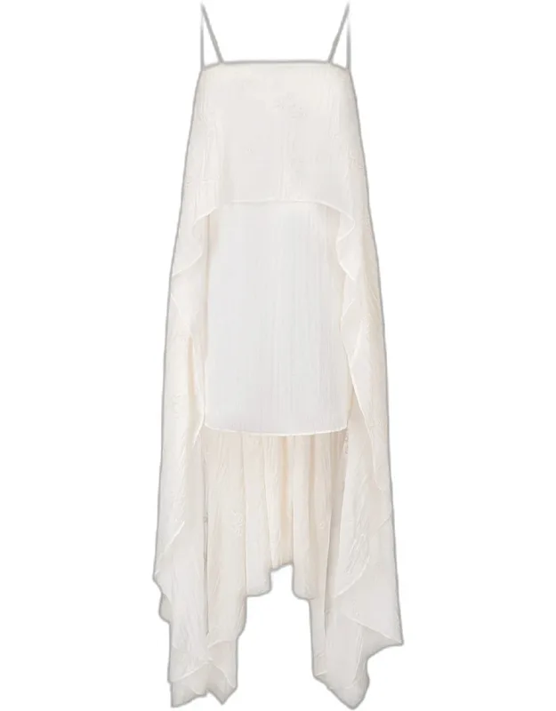 Valencia Beaded Organza High-low Dress