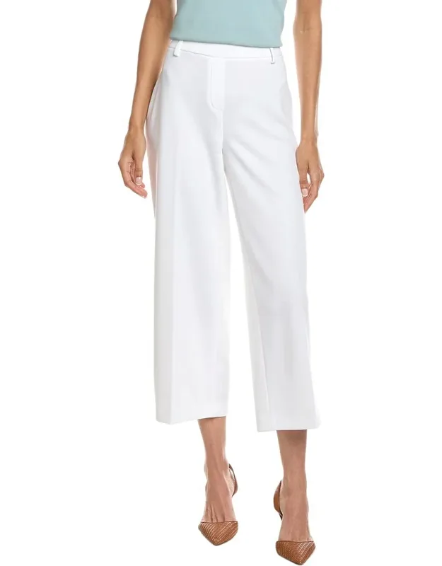 Heavy Cool Crepe Wide Leg Crop Pants