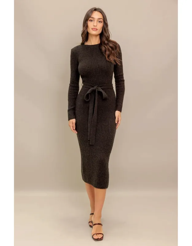 Be Good To Me Sweater Midi Dress